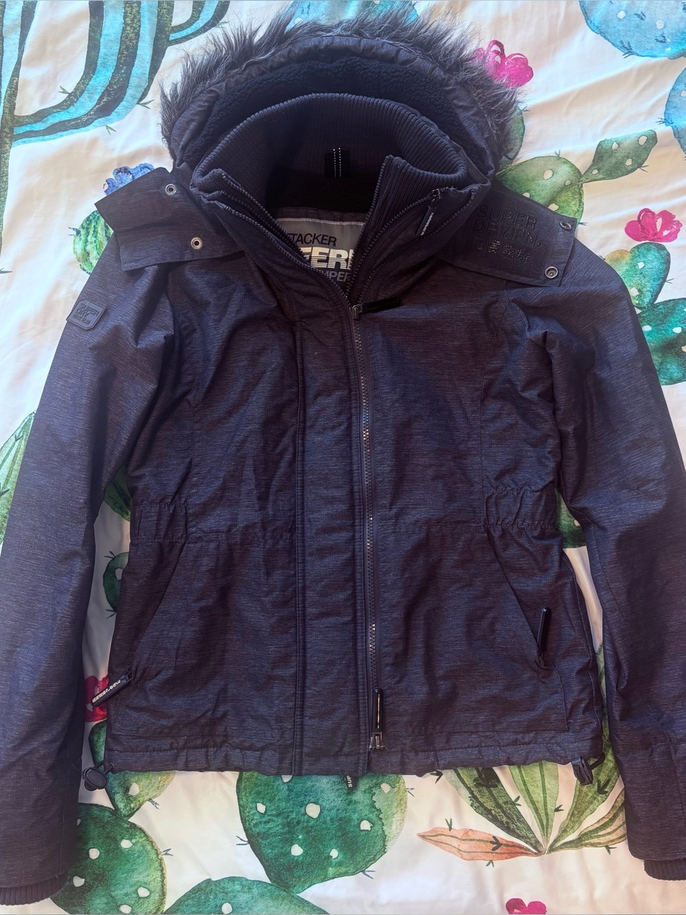 Superdry wind attacker jacket charcoal grey women’s xs